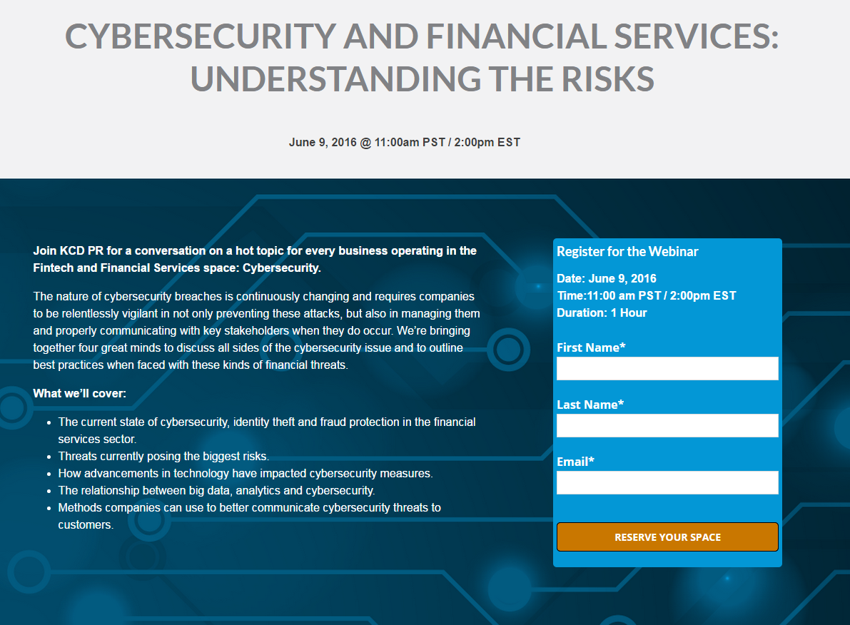 cybersecurity and financial services